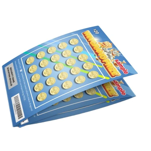 Wholesale Custom Tickets Lottery Scratch Card printing Lottery Ticket Hot Sale