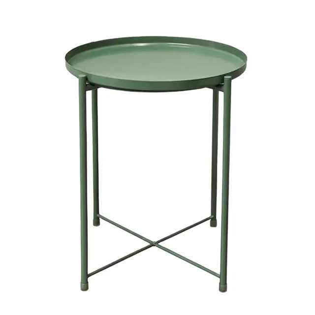 Скандинавский прикроватный столик-поднос для гостиной, Железный простой стол для спальни, кровати, балкона, маленький чайный столик для отдыха