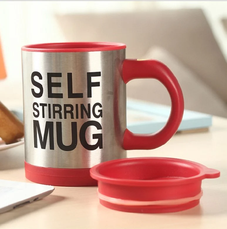 Office Home Stainless Lazy Auto Self Stirring cup Mixing Coffee cup