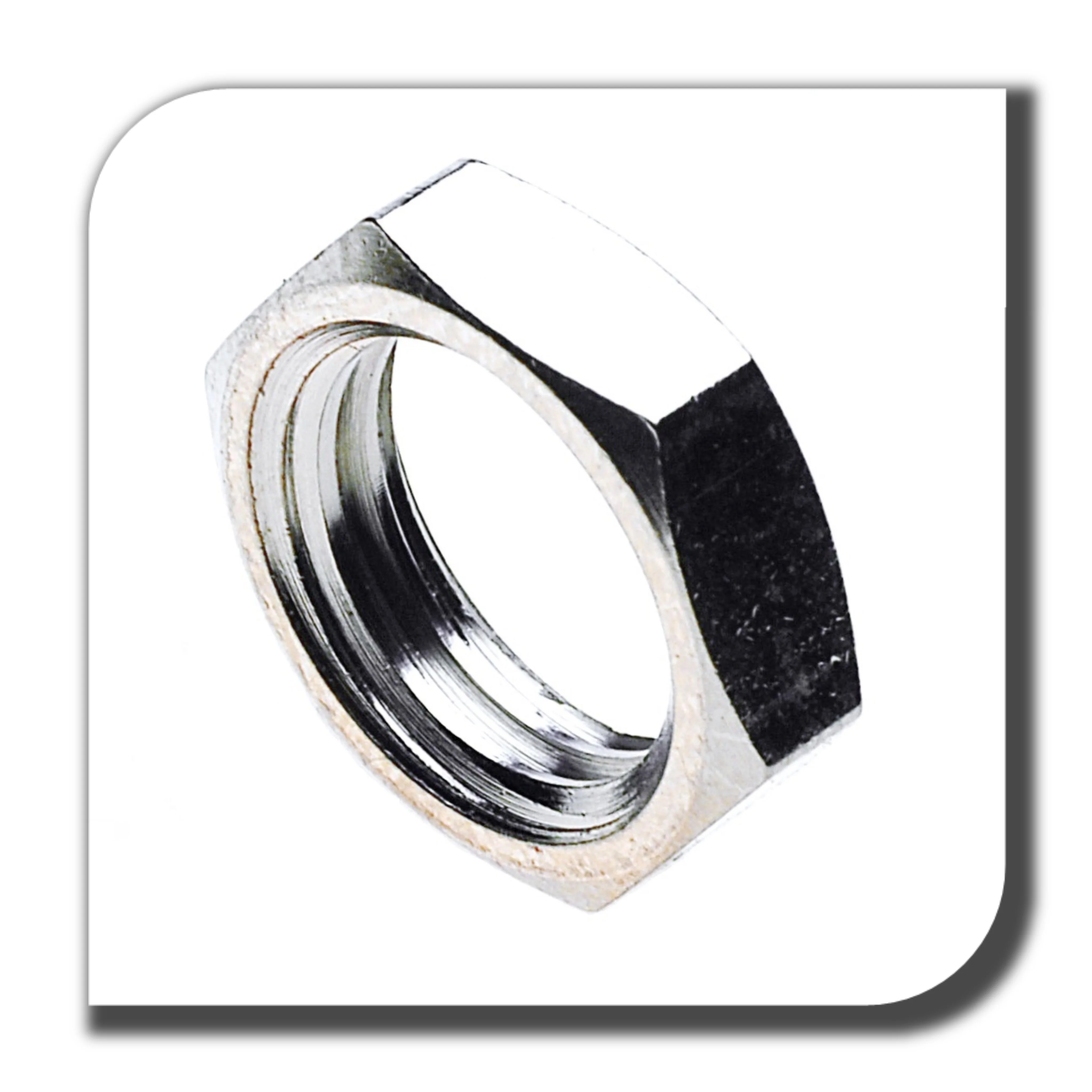 Thread 7/16-28 Brass hex insert lock panel thin nuts