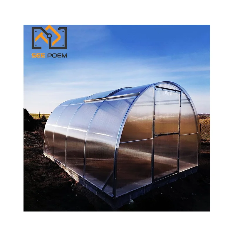 See Poem 6mm Polycarbonate Sheet Grden Greenhouse Aluminum Frame