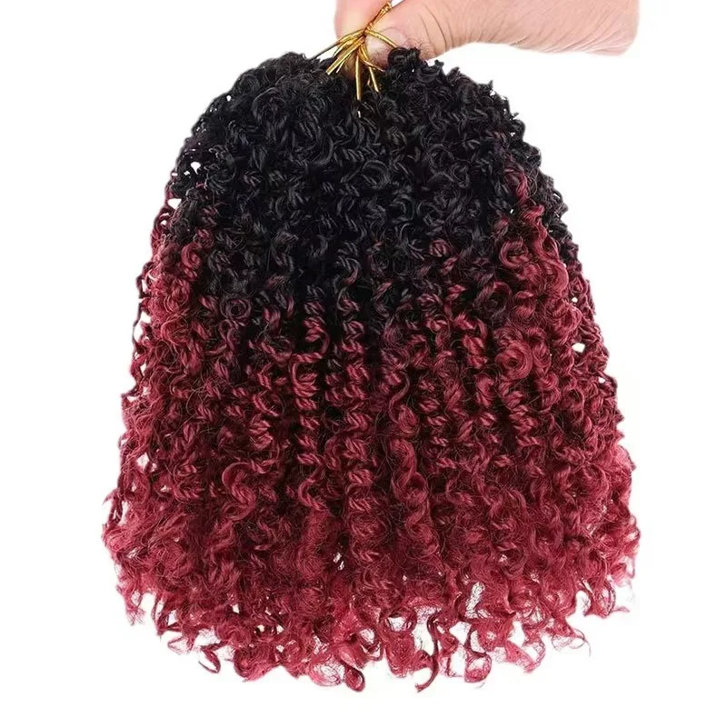 8-18inch Wholesale Handmade Pre-looped Synthetic Crochet Mini Yanky Twist Braiding hair No reviews yet