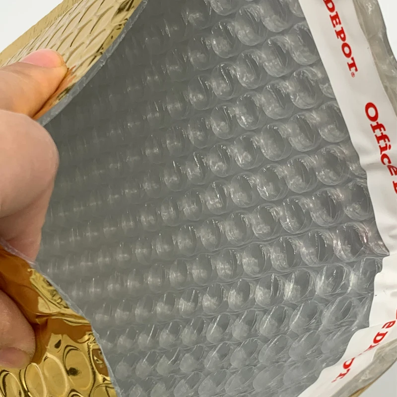 customizable size bubble packing shipping bag bubble mailer gold small golden bubble mailers 65x10 4x6 padded envelope