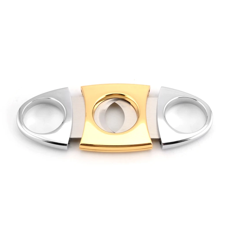 Stainless steel Cigar Cutter Custom Logo V Luxury Set