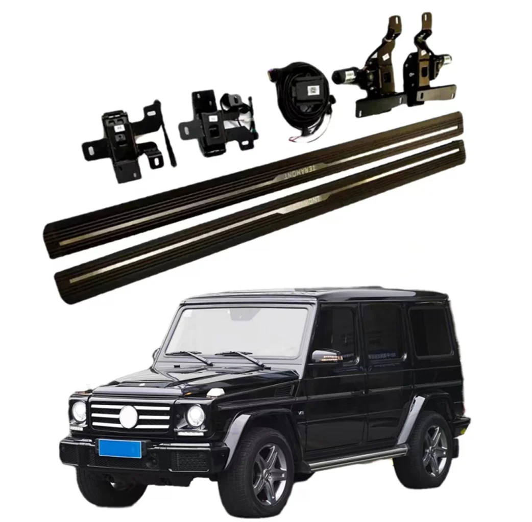 G Wagon Electric Side Steps Aluminum Power Running Board Automatic For Mercedes G Class 2005+