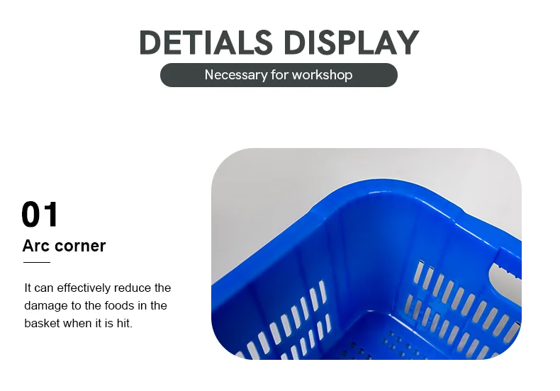 Supplier Colorful Plastic Market Small Shopping Basket Fruit Basket  China Multifunction Storage Baskets Plastic Tunrover Box