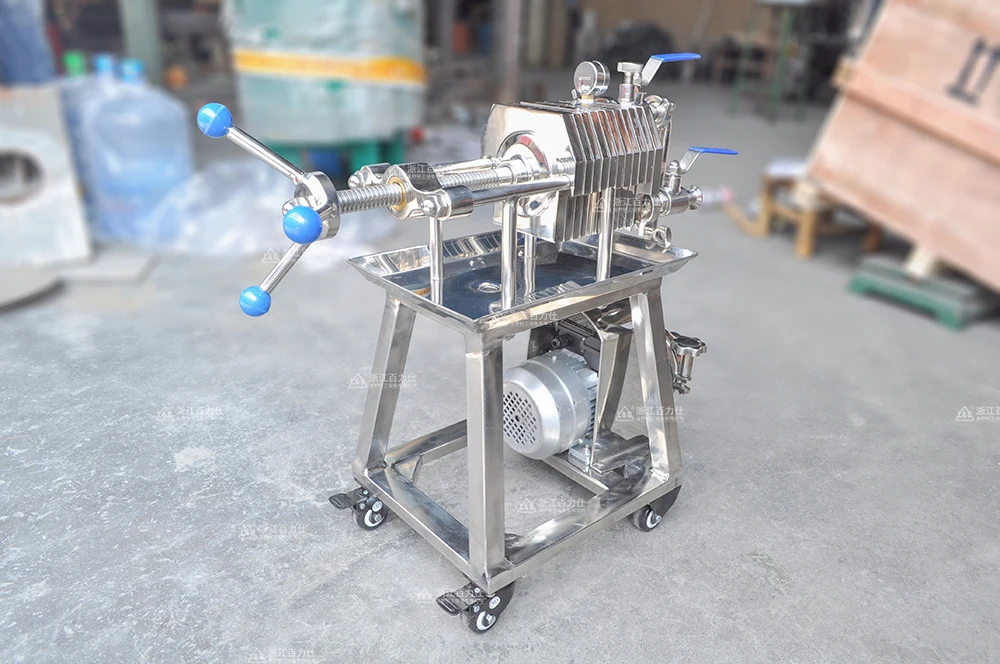 Stainless Steel milk plate press filtration/wine purifier/vegetable oil filter press machine