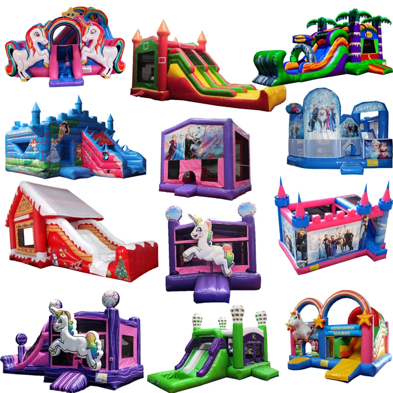 Commercial Inflatable Moonwalk Bouncy Jumper Castle Inflatable Bouncer Slide Combo