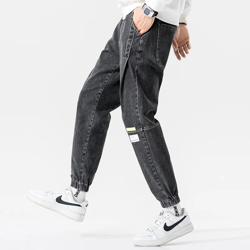 Lunan Clothing | han edition of new fund of 2020 autumn daily teenagers loose black cowboy pants wholesale spot