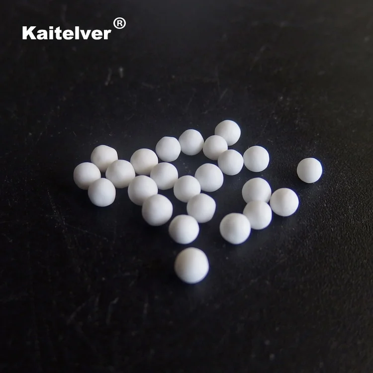 Inert ceramic alumina ball as catalyst bed support and covering media