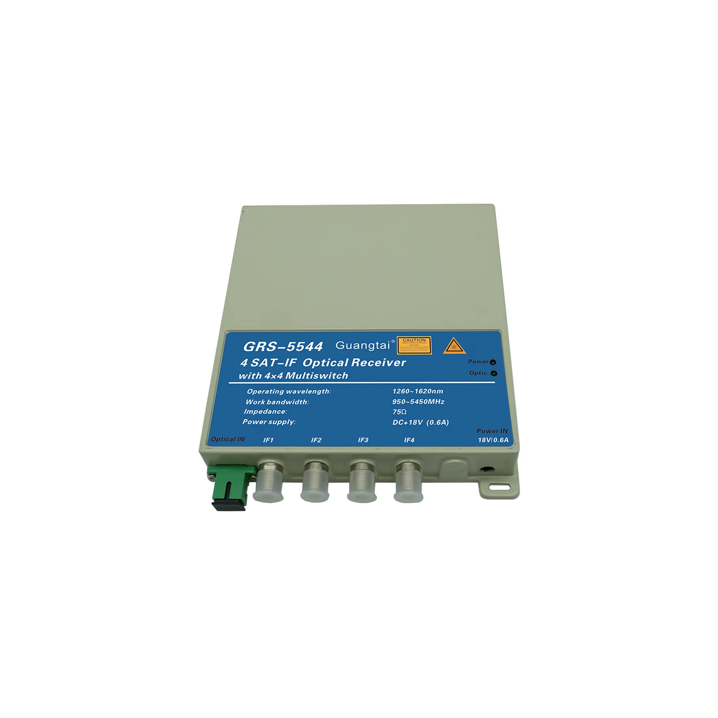 4 SAT-IF Satellite Optical Receiver (Built-in 4 * 4 Satellite Switch, 950~5450MHz)