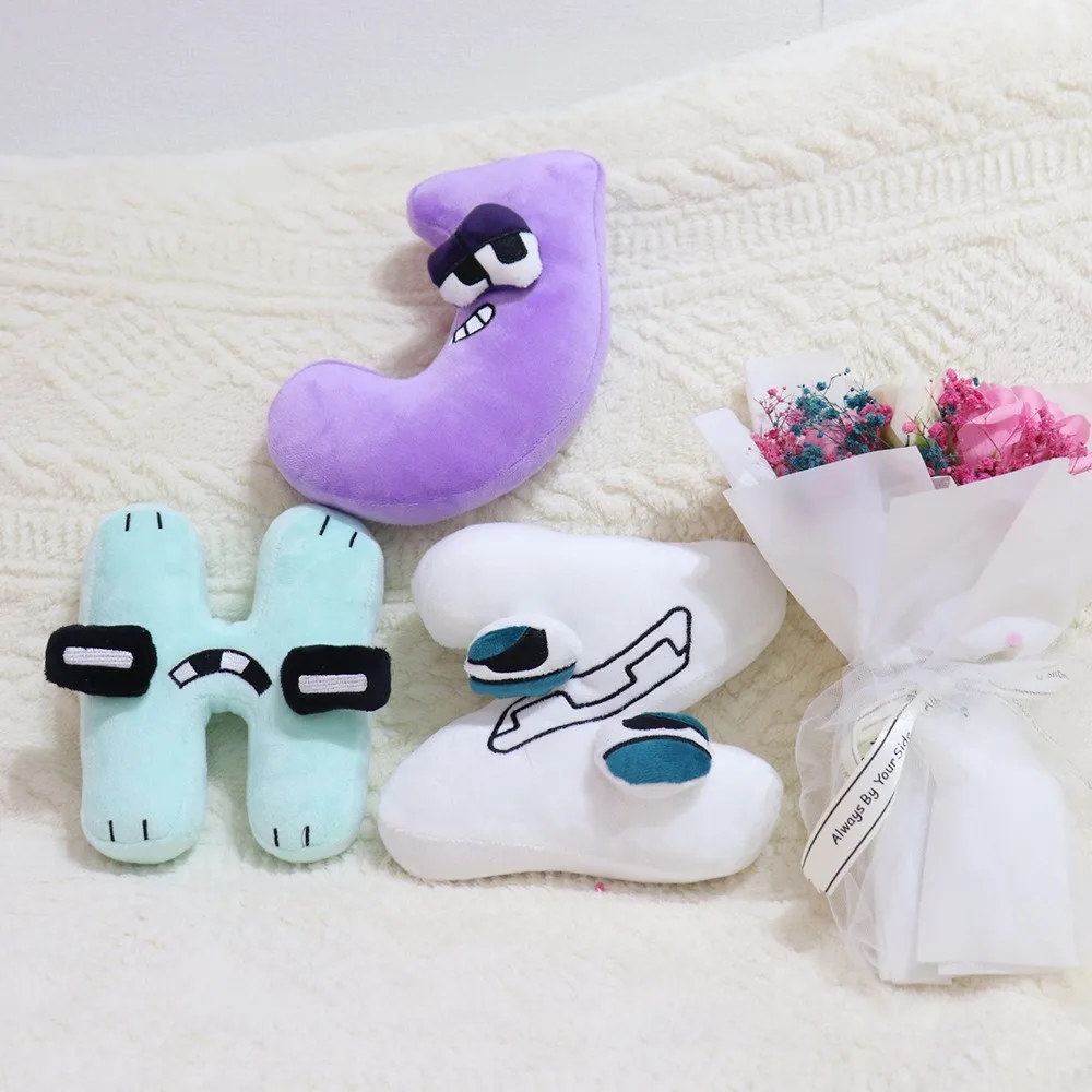 New Plush Alphabet Bore Toys A B C 26 Letters Accept Customization Stuffed Dolls
