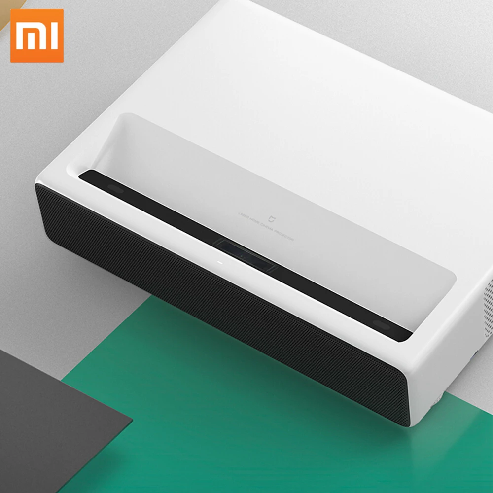 Лазерный проектор Xiaomi Mi 1080p родное разрешение 4K поддержка MIUI TV четырехъядерный процессор ALPD 3 0 лазерный источник света 5000