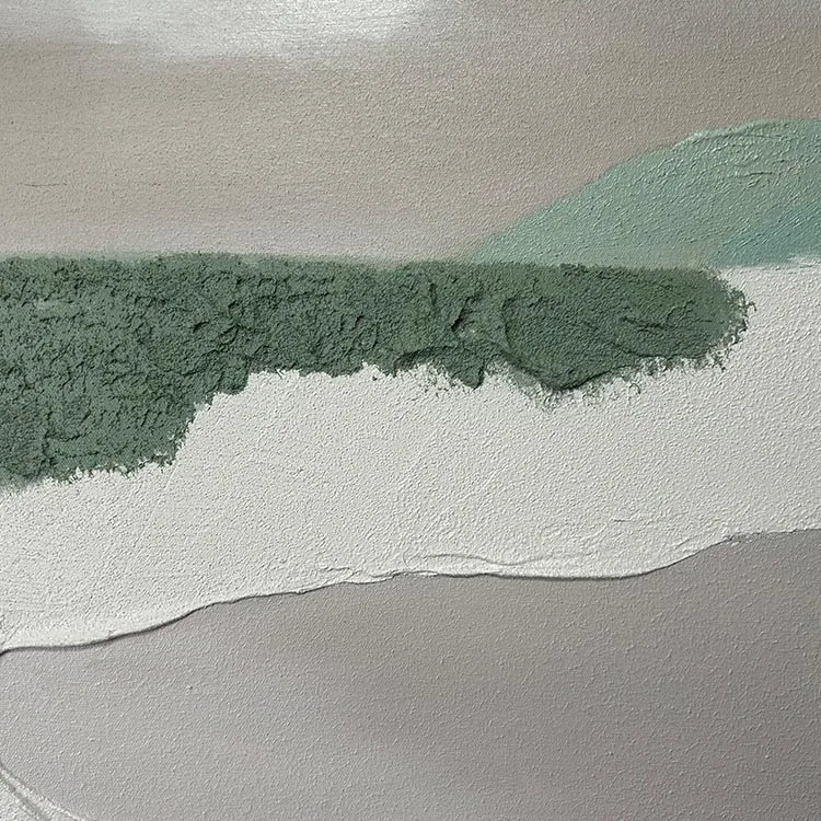 Hand Painted 3D Beach Wave Landscape Wall Paintings Thick Textured Living Room Wall Art Minimalist Abstract Canvas Wall Art