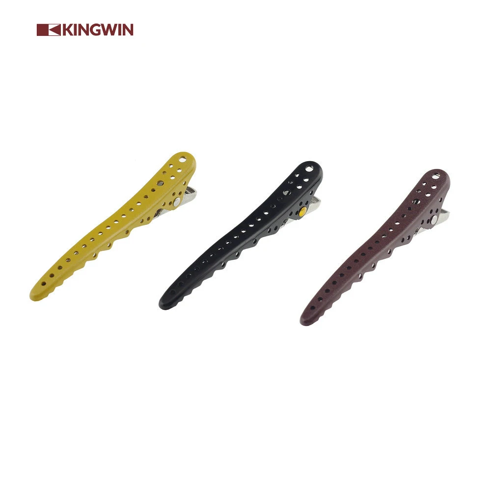 Factory Wholesale beauty salon Pack of 6 Aluminum Barber Hair Clip