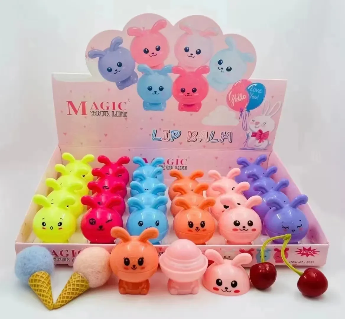 New MAGIC Cartoon 24 lipstick Fruit lipstick Lip Care Moisturizing Long lasting Moisture Wholesale