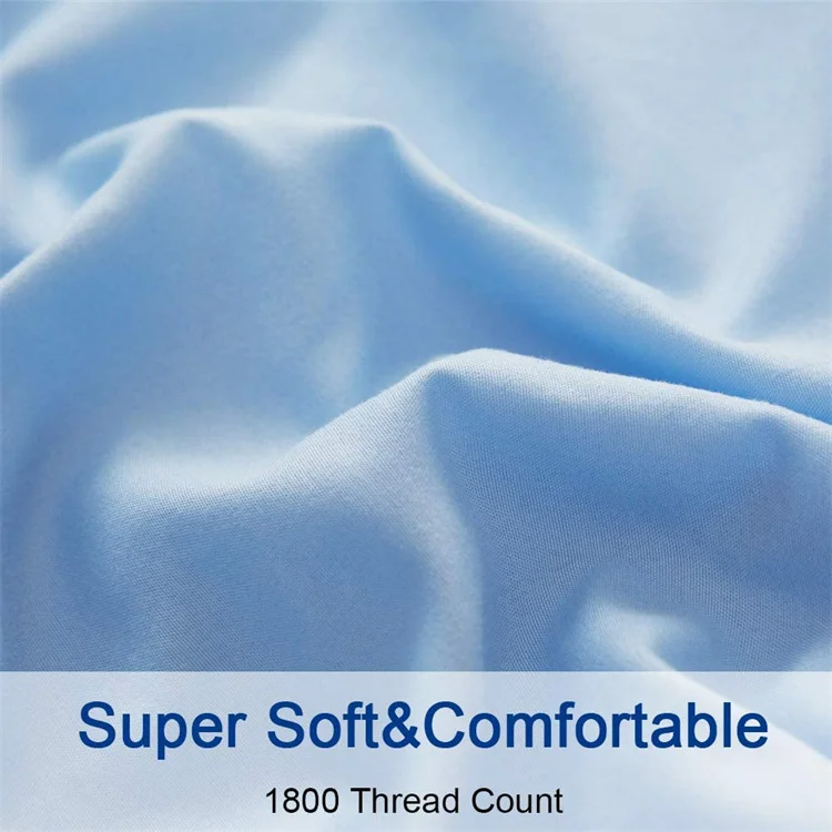 Готово к отправке плотная ткань сплошной цвет 4 в 1 шт. кровать простыни постельное белье