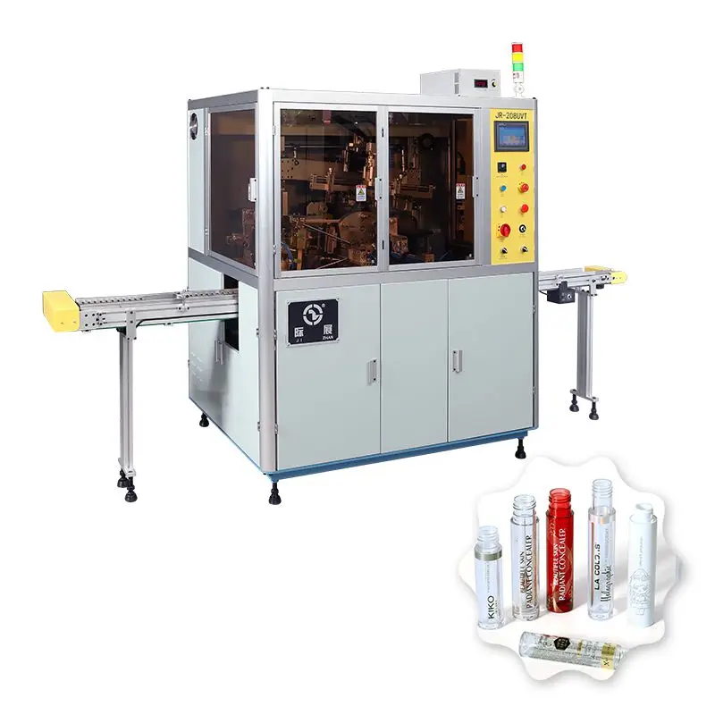 Jizhan brand equipment model JR-208UVT full automatic hot stamping&screen printing integrated machine for packages