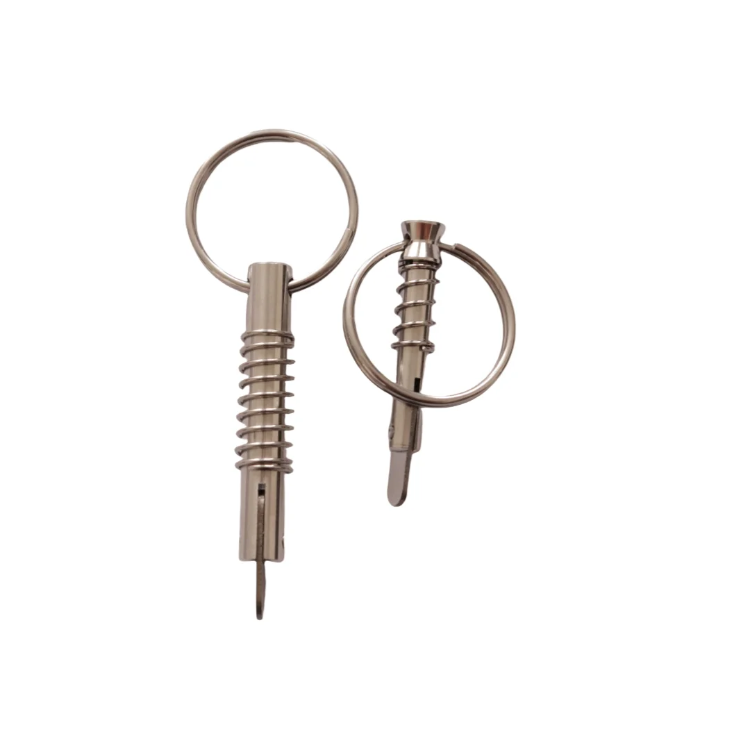 Anshun 316 Stainless Steel Quick Release Pins with Drop Cam and Spring 1/4 Inches x 1 Inch Grip for Boat Bimini Top Deck Hinge