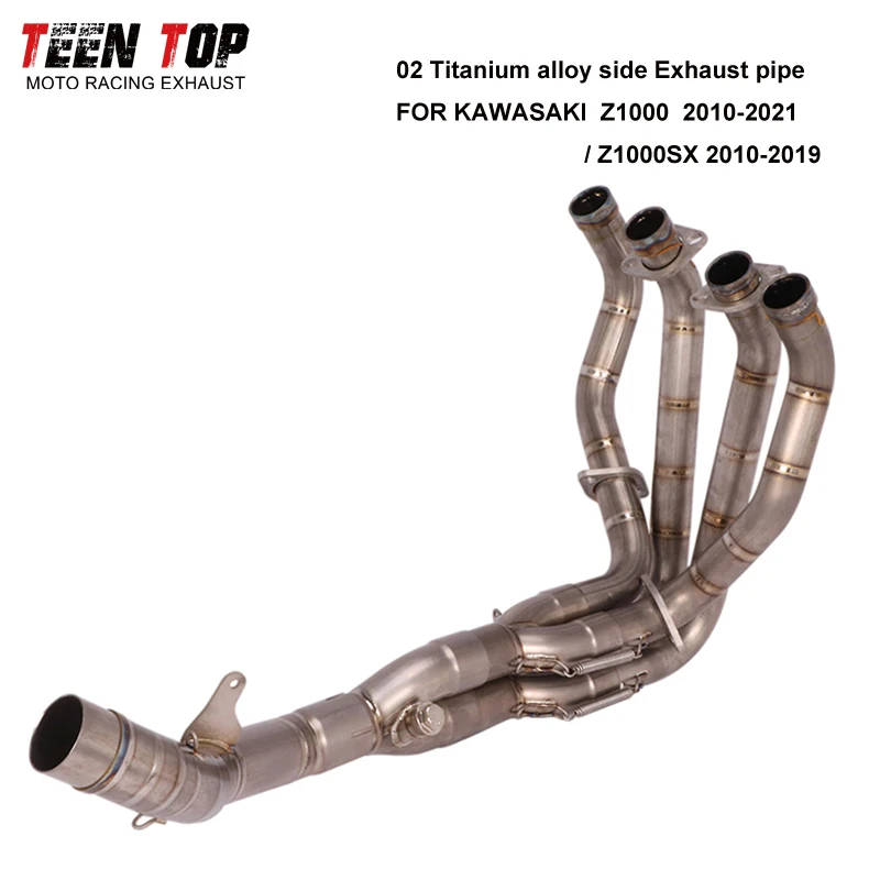 2010-2021 Motorcycle Exhaust System For Kawasaki Z1000 Z1000SX Bike Exhaust Pipe Z1000 Titanium exhaust system Z1000SX