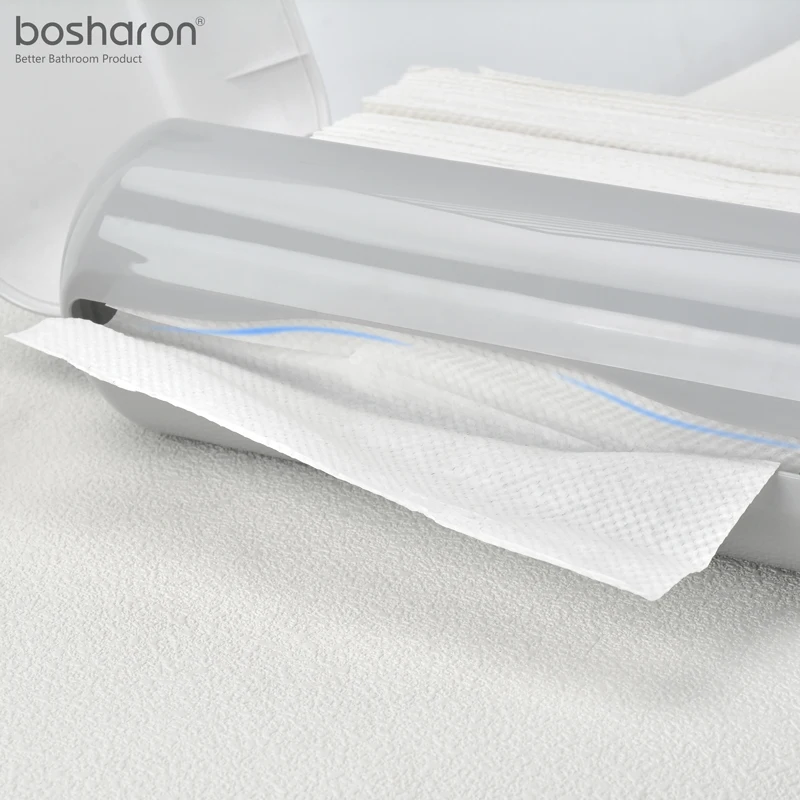 Wholesale bosharon Kitchen Wall Mounted Punch Hand Toilet Paper Holder Tissue Box M N C V Z Multifold Paper Towel Dispensers