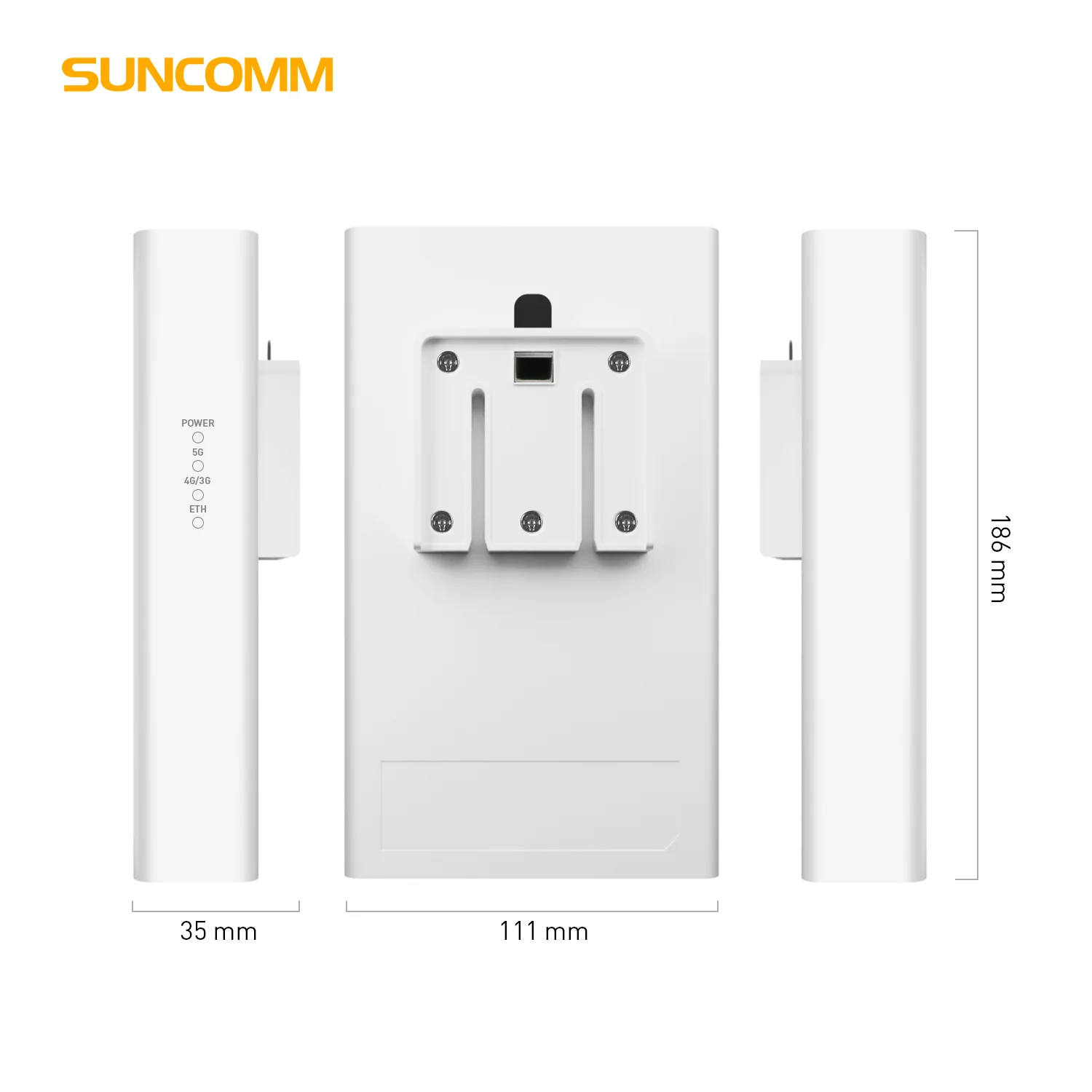 New SUNCOMM SRT853A 4G 5G Outdoor CPE 2.5Gbps LAN POE power supply ODU Waterproof IP65 FWA Wireless Outdoor CPE