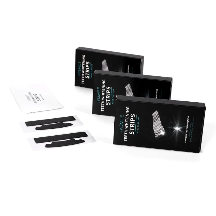 
IVISMILE Remove Bad Stains Coconut Oil Teeth Whitening Charcoal Strips 