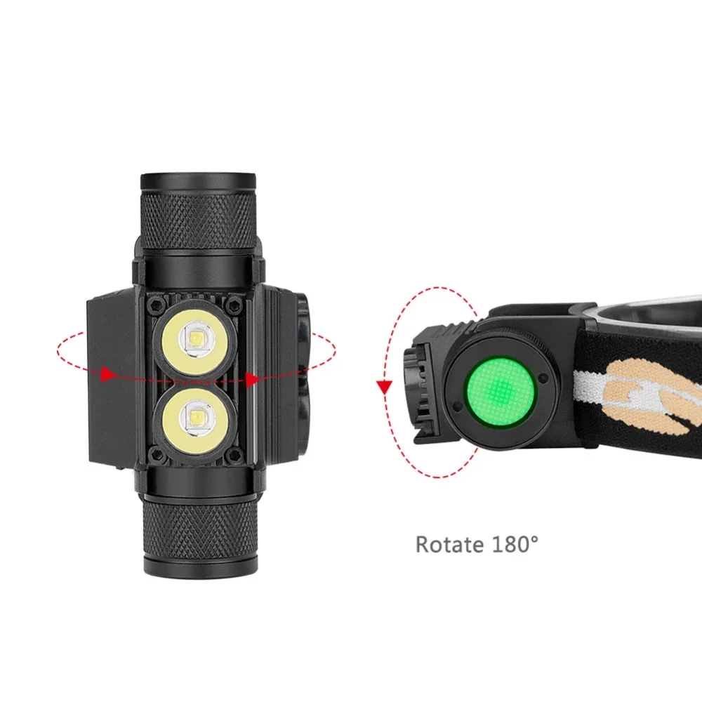 Headlamp Led Head Light Rechargeable Running Lights  Waterproof Fog Camping Sensor Led Headlamps For Hunting