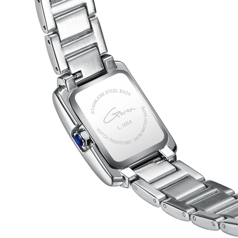 Wholesale New Arrival Women Square Alloy Case Wristwatches  Japawn Movement 3 ATM Quartz Watches for Women