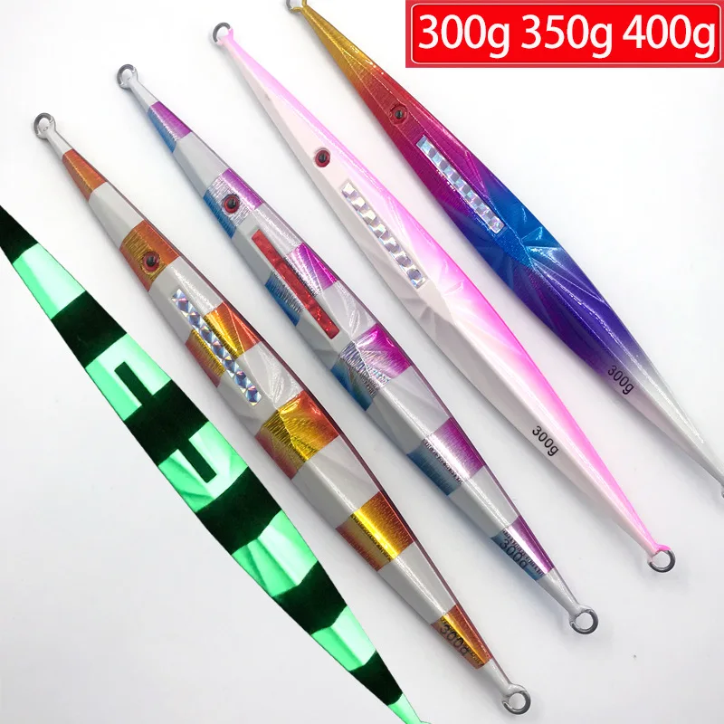 150g 200g 250g300 400 saltwater lure peche fishing metal jigging head with spinner blade fast slow fall pitch jig fish lure bait