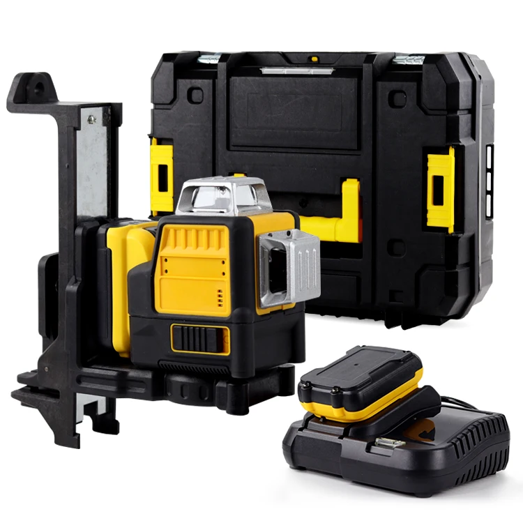 F FSPY Laser Level Deawlts Green Beam Laser Cross 12 Line Self Leveling 3d Auto Rotary Construction Nivel Laser Level 360 Degree
