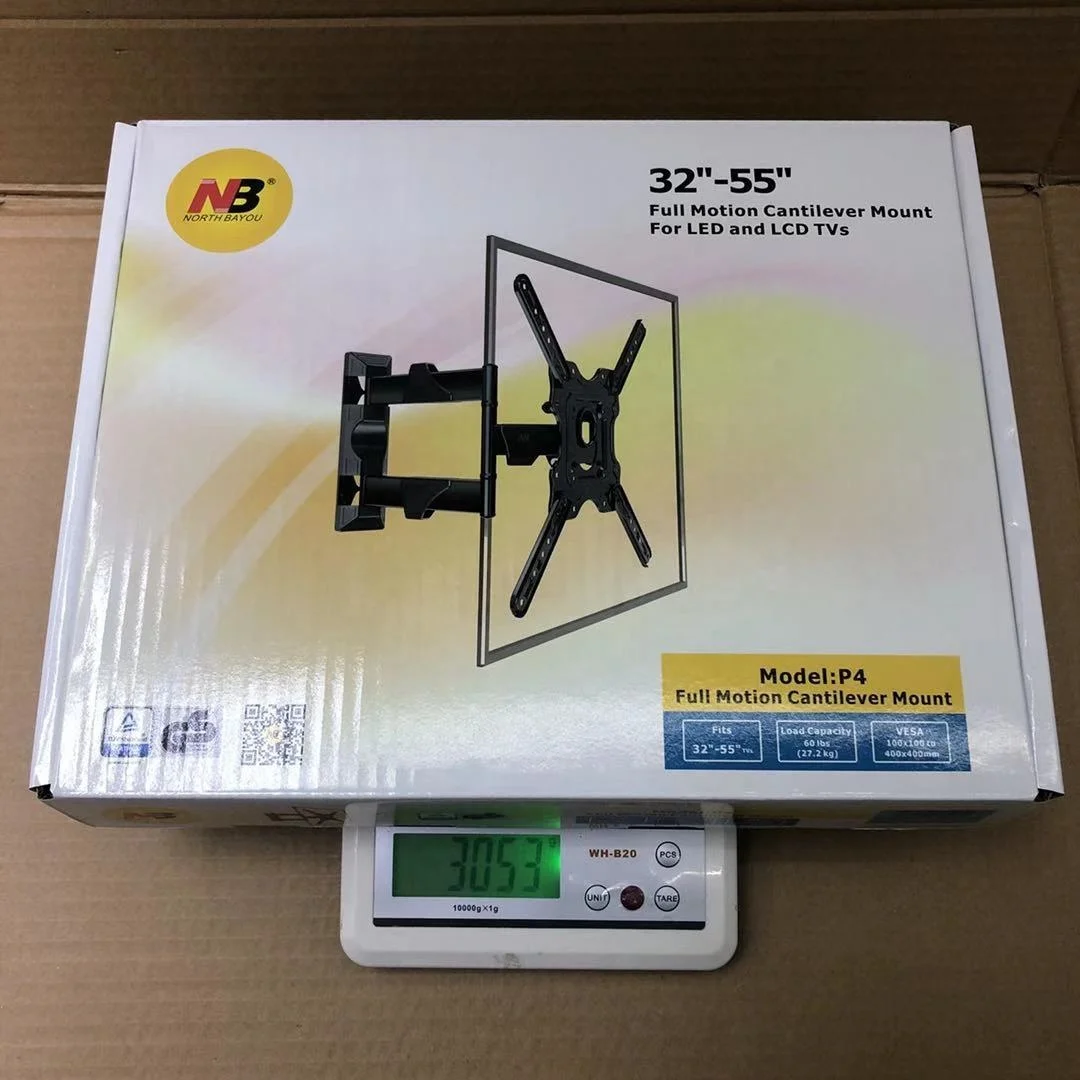 China Factory Cheap Price full motion tv mount bracket P4 tv wall mount