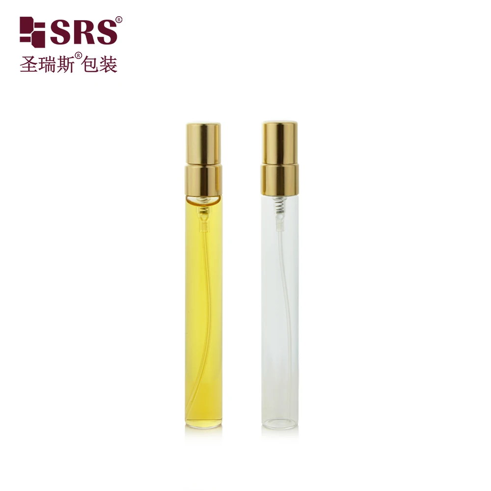 10ml Empty Cosmetic Packaging Glass Transparent Travel Perfume Spray Bottle