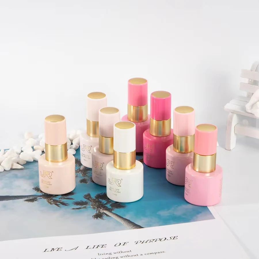 2024 hot sell OEM JR brand Nail polish gel UV 48 colors 15ml colorful bottle good quality custom-made nail gel set