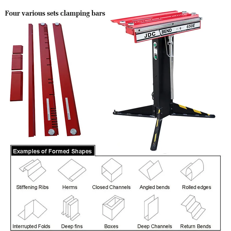 Магнитный гибочный станок с питанием от JDCbend 650E электромагнитная Складная машина для листового