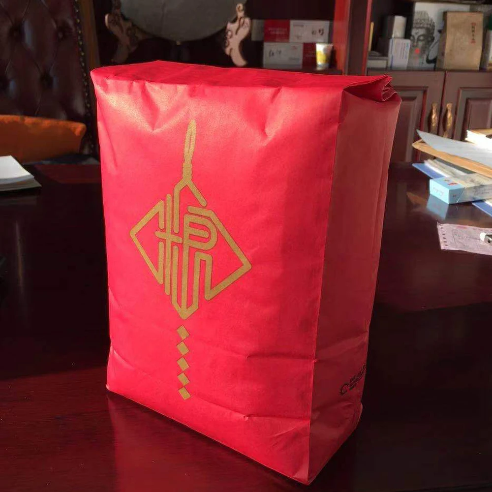 
Wholesale Printed custom Kraft Paper Packaging Bags for flour sugar rice powder packaging 