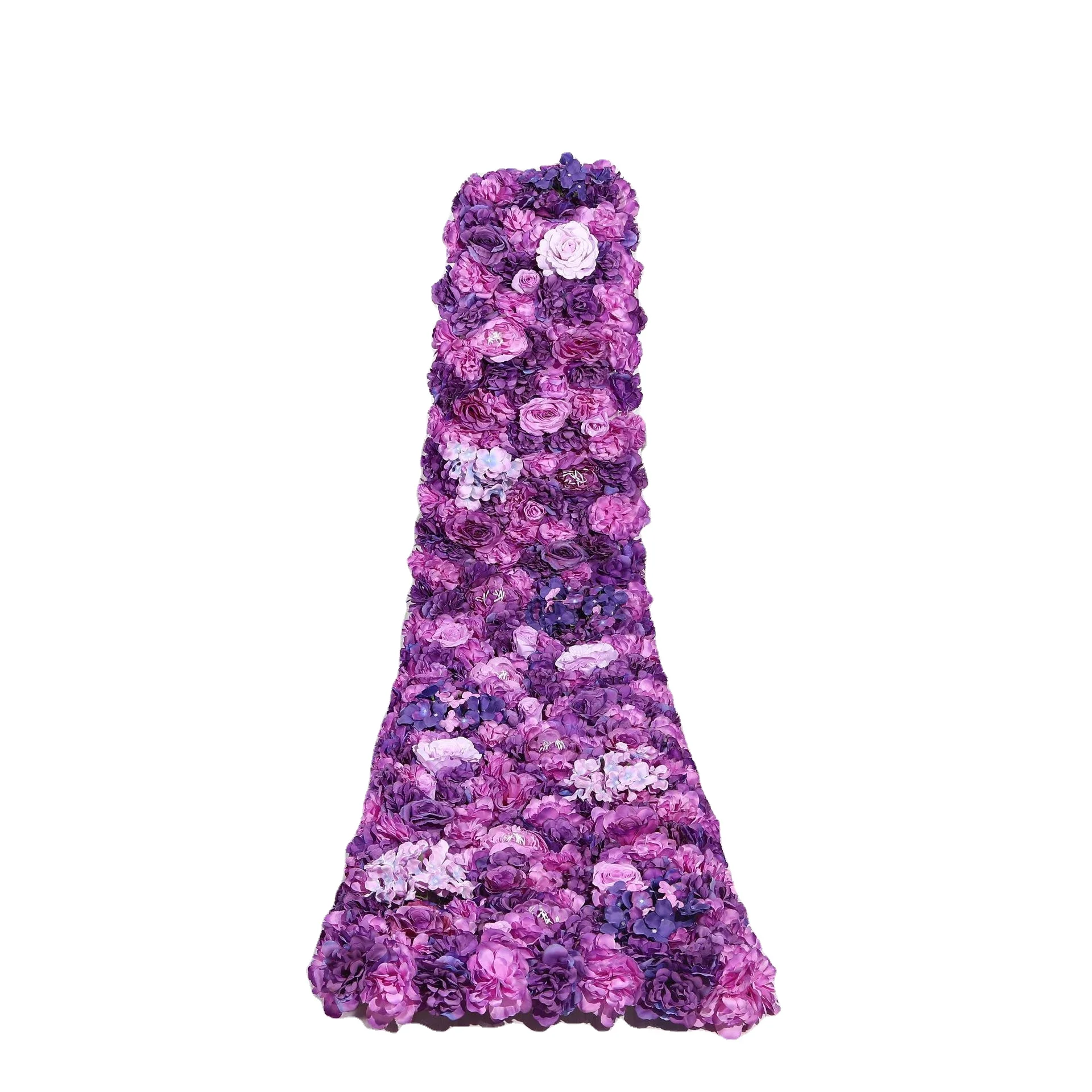 Carnival Photo Background Flowerwall Backdrop Silk Fabric Curtain Cloth Floral 3D Roll Up Flower Wall for Wedding Birthday Party