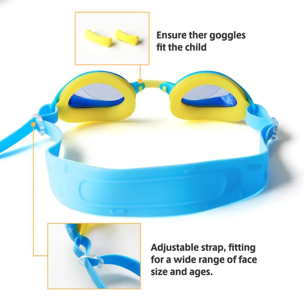 Pool & Accessories Kids Swimming Googles Swim Glasses- UV Protection with Protection Case