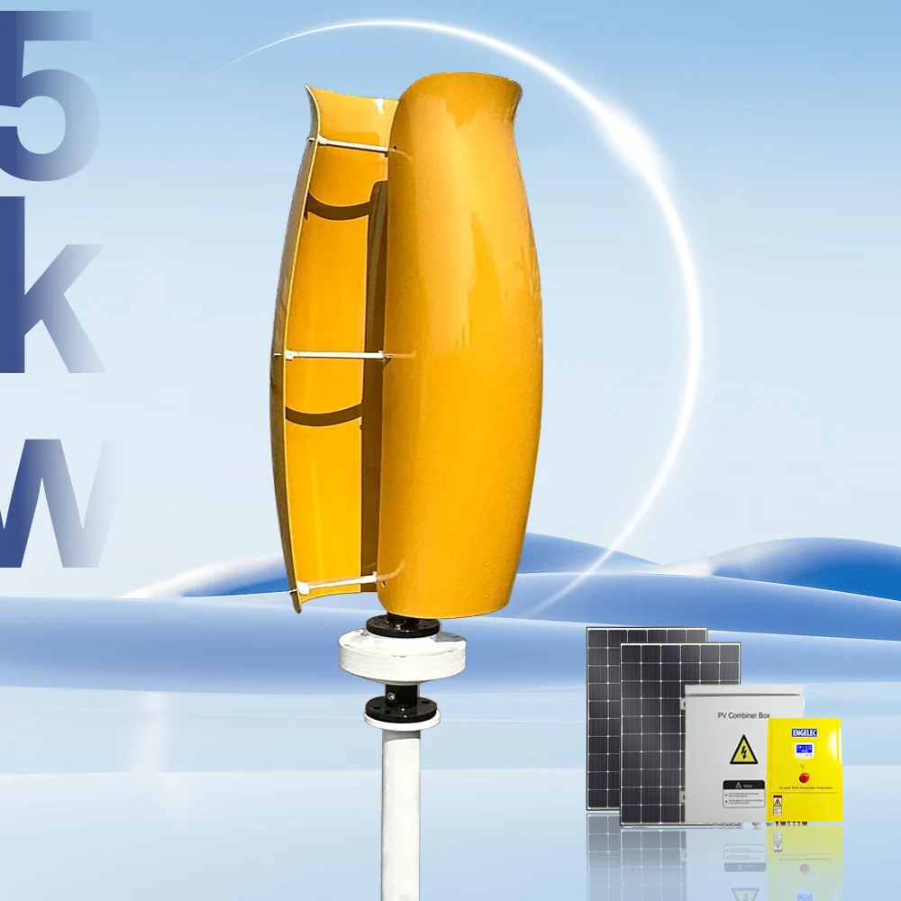 High Efficiency 3000W 5000w Vertical Axis Tulip Wind Turbine 120V 220V Home Use Wind Generator Rated Power