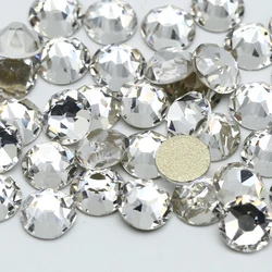 XULIN Shiny 16 Cut Facets SS16 SS20 SS30 Olivine AB Non Hotfix Round Flat Back Glass Rhinestones For Dress Clothing Applique