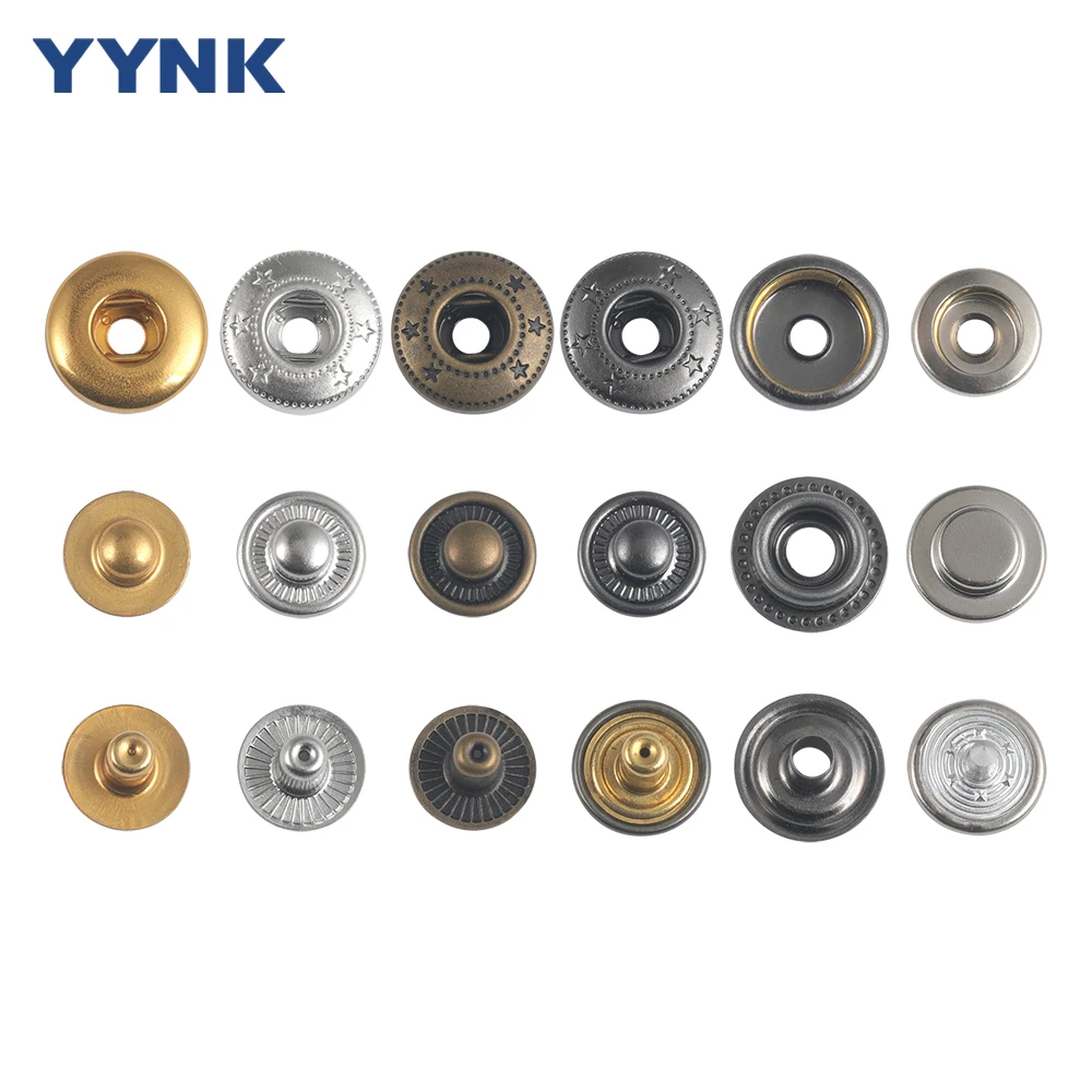 22 Years Manufacturer Wholesale High Quality Colorful Printed Spring Button Metal Snap Fastener for Hat Bag Cloth Garment