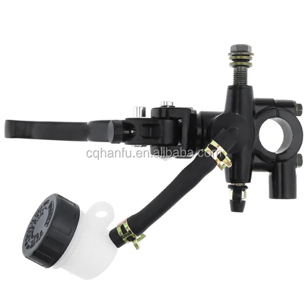 Motorcycle Upper Brake Clutch Master Left Cylinder CNC Reservoir Hydraulic Pump Lever Straight Push Pump