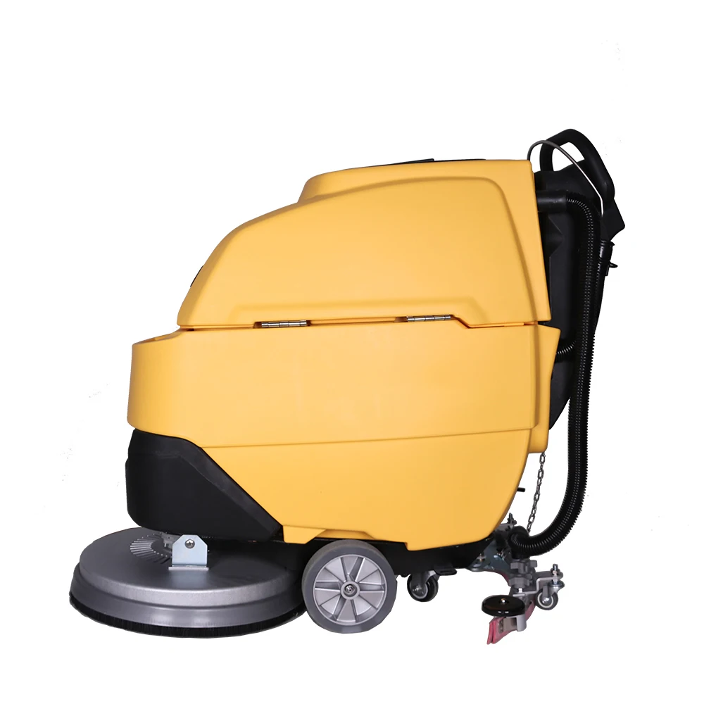 D510 Walk Behind Floor Scrubber Dryer Electric Automatic Floor Wash Machine Industrial 300w traction motor power
