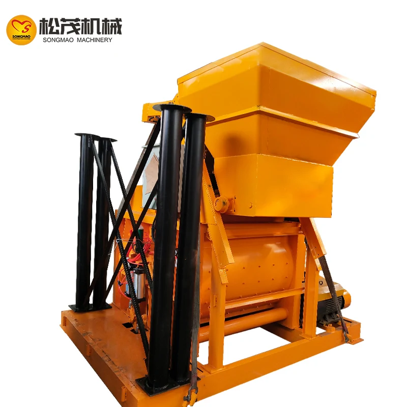 JS1000 mixer cement mortar forced concrete mixing equipment Construction mortar equipment