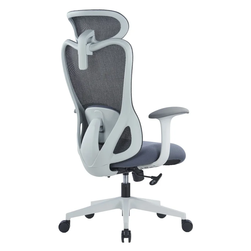 High Back Erogomonic Office Chair for Office Used With Height Adjustable PP Headrest Swivel Office Chair