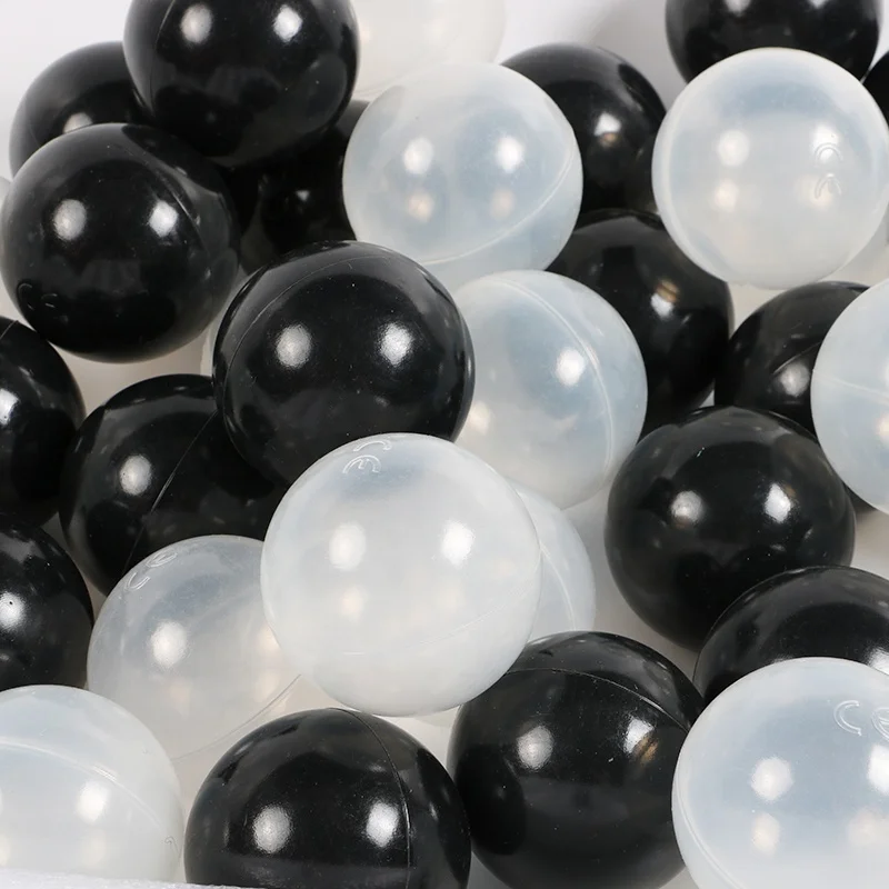 Factory direct supply high quality durable black plastic ball with ISO certificate