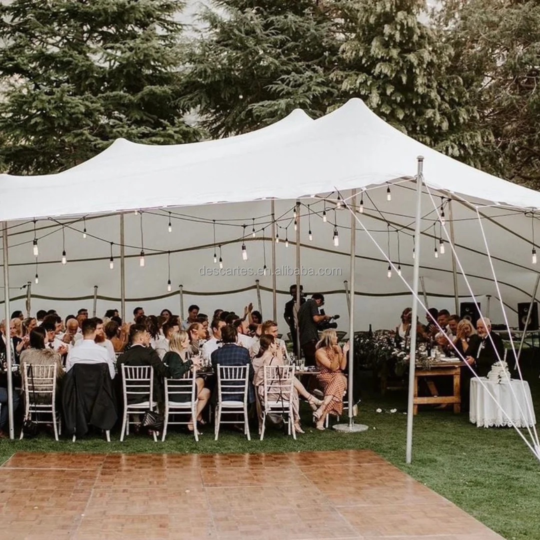 15x15M Beige Marquee Flexible Shade Waterproof bedouin stretch Tent For Parties