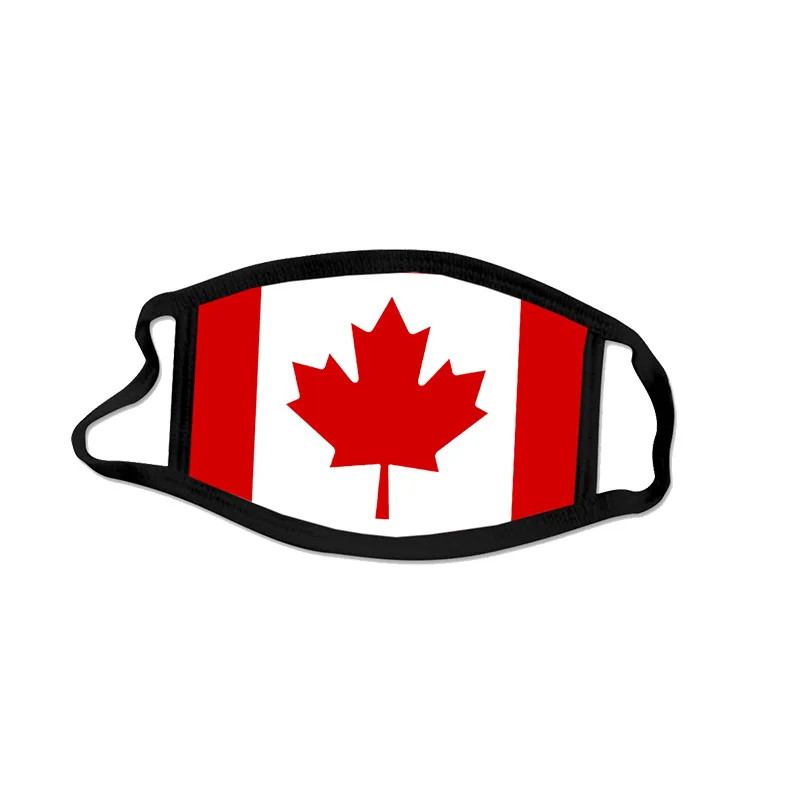 Custom logo printed flag mask washable rcotton mask ashion printed cotton mask