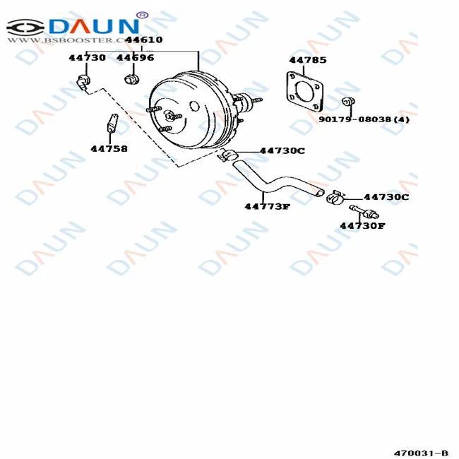 DAUN BRAKE BOOSTER FOR  44610-44060  GAIA|IPSUM