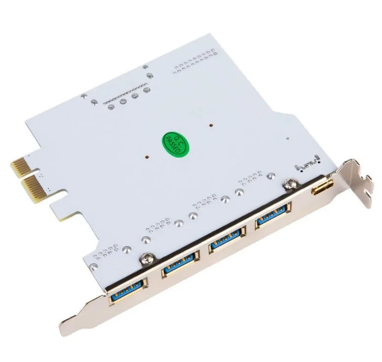 Add On Card USB 3.0 Type C PCI Express PCI-E to USB 3.0 Controller 5Port + 1Port USB 3.1 Expansion Card Adapter